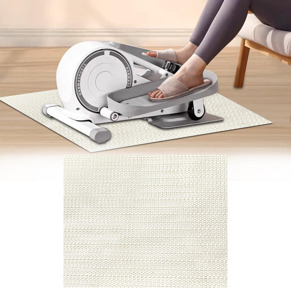 Non-slip Mat for Ellipse Leg Exerciser Machine Suitable for Under Desk Elliptical Peddler Foot & Leg Pedal Exercixer for Seniors Fitness Home Sports Accessories Enhanced Stability & Floor Protection