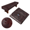 GSE Games & Sports Expert 12 Heavy-Duty Leatherette Shuffleboard Table Cover for Shuffleboard Table Accessories (Brown)